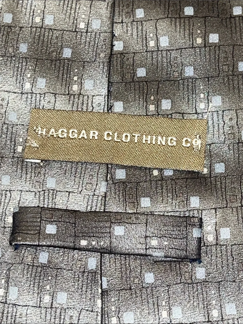 Haggar Dark Green Geometric Tie
